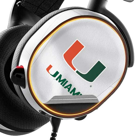 University of Miami White Jersey SteelSeries Arctis 3 Skin